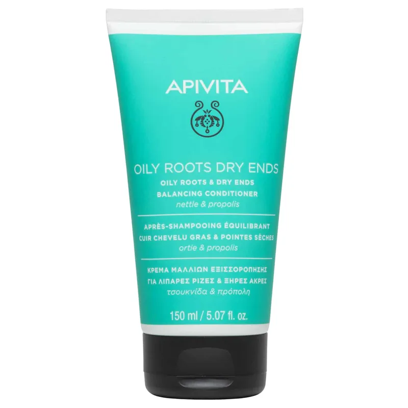 Apivita Oily Roots & Dry Ends Balancing Conditioner Κρέμα Εξισορρόπησης για Μαλλιά με Λιπαρές Ρίζες & Ξηρές Άκρες 150ml