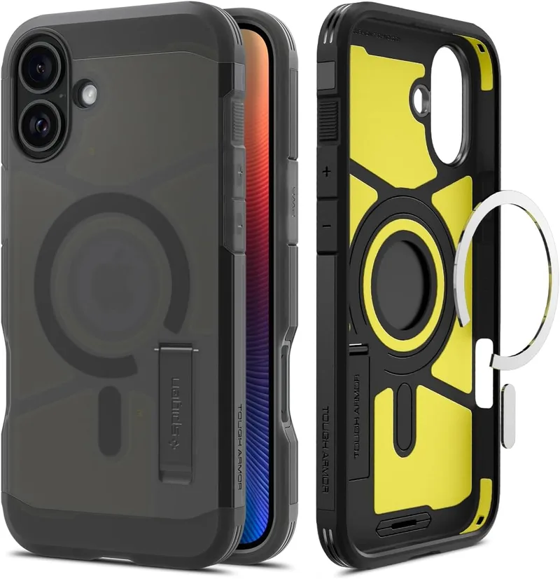 Θήκη Apple iPhone 16 - Spigen Tough Armor AI MagFit Ανθεκτική με MagSafe - Frost Black (ACS08515)