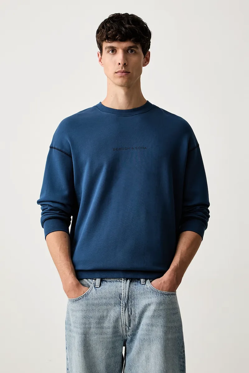 Scotch & Soda μπλούζα με κουκούλα ανδρική βαμβακερή