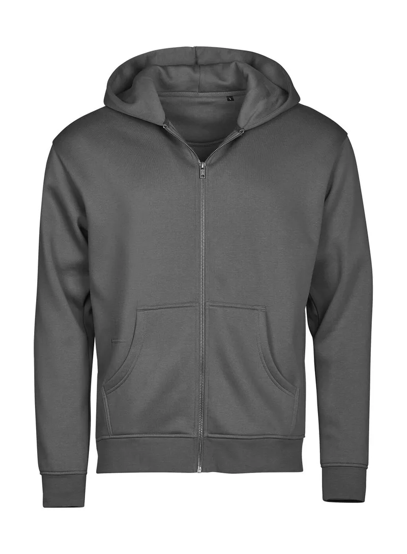 Φούτερ με Κουκούλα και Φερμουάρ 5154 Tee Jays Unlabeled Powder Grey
