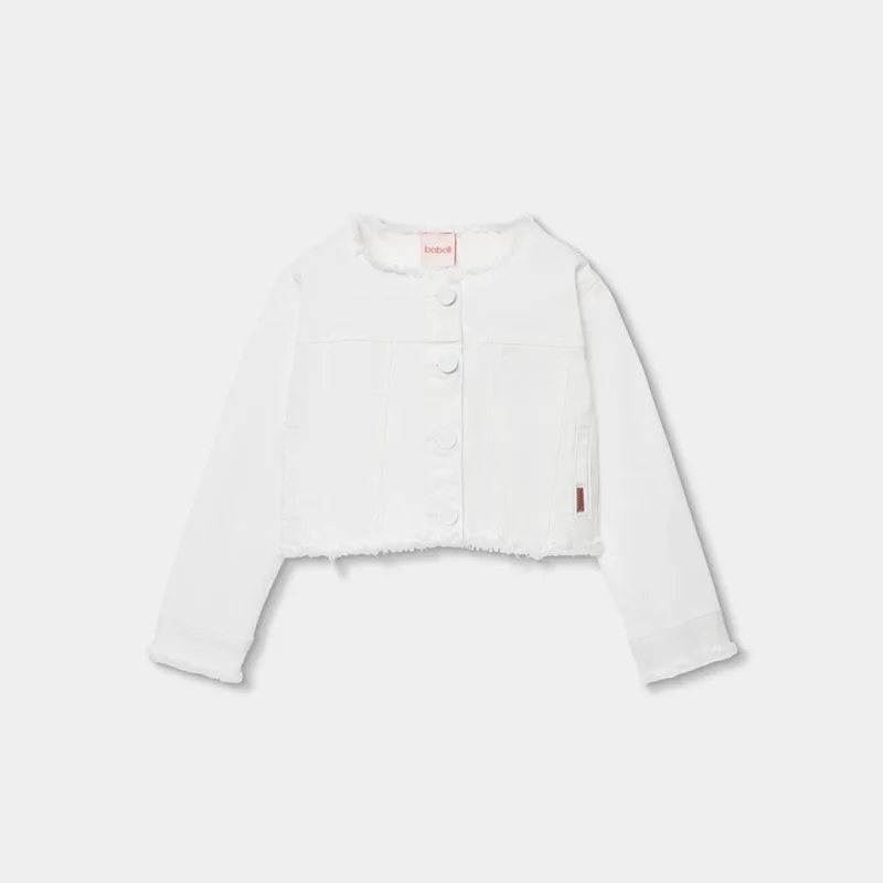 Μπουφάν υφασμάτινο κορίτσι Boboli-493006-1100-White