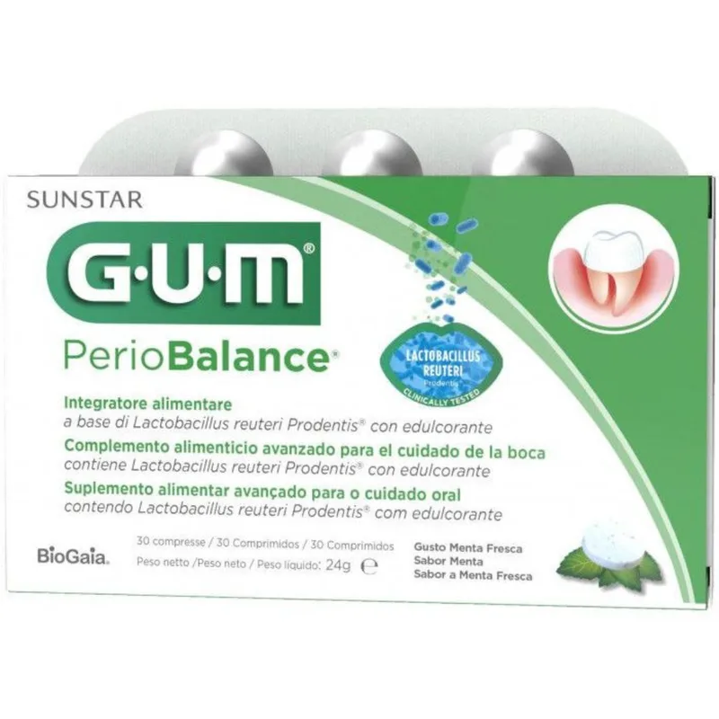Gum PerioBalance Sucking Lozenges Mint 30 Tablets