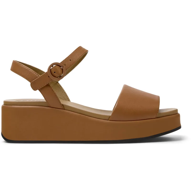 CAMPER Misia - Πέδιλα Για Γυναικεία - Καφέ, Μέγεθος 39, Smooth leather