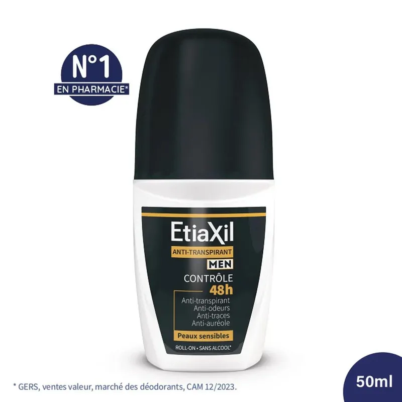 Etiaxil Roll-on deodorant Control 48h Men Sensitive Skin 50ml