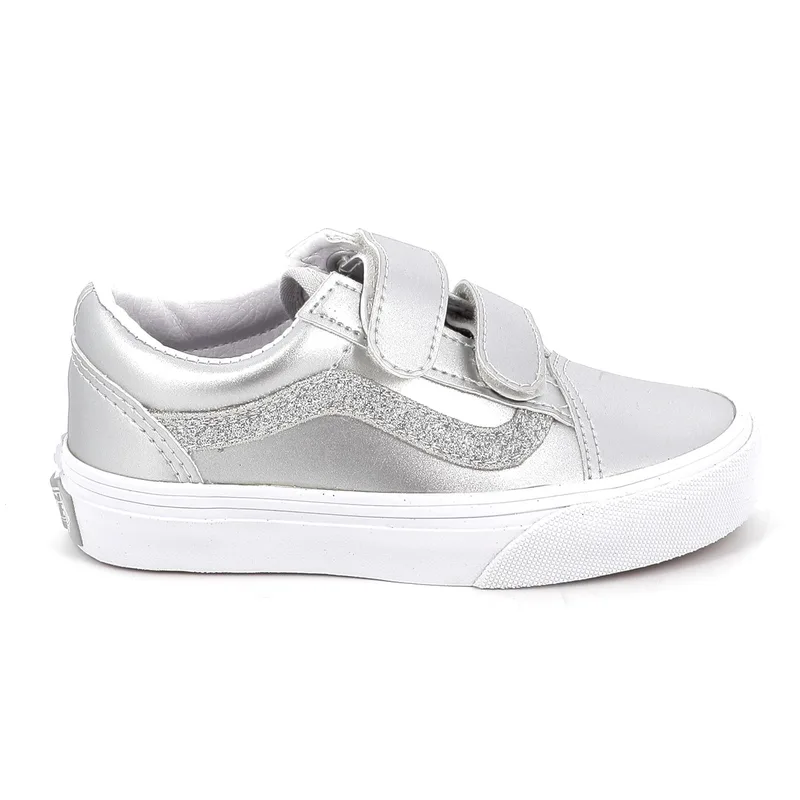 Παιδικό Χαμηλό Casual για Κορίτσι Vans Old Skool V Χρώματος Ασημί VN000CYA7VF1