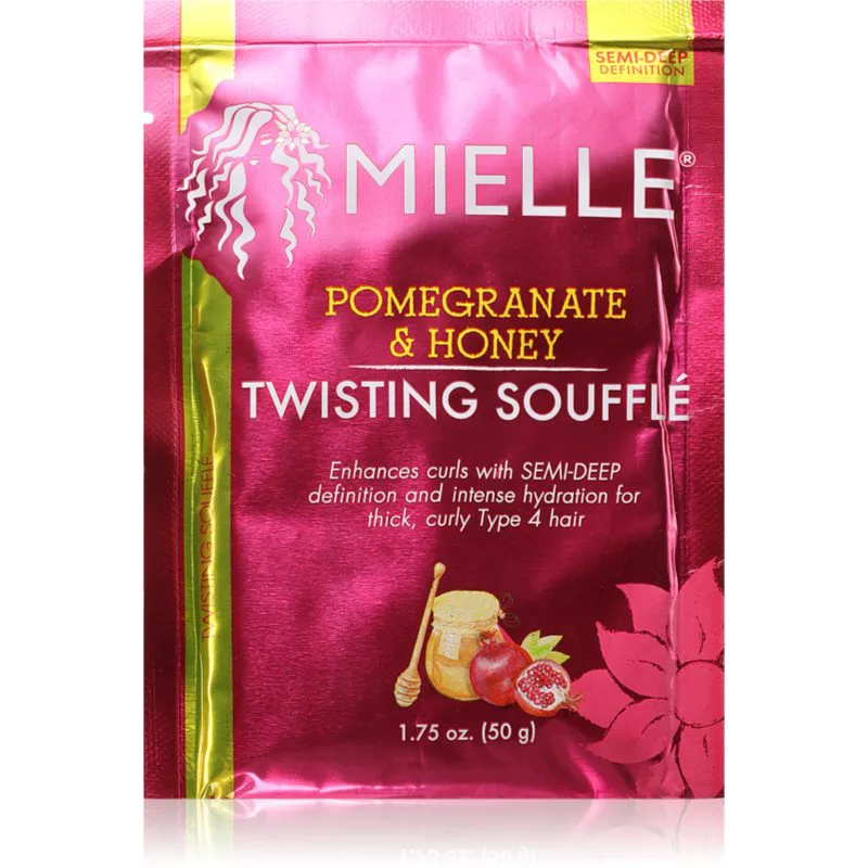 Mielle Pomegranate & Honey Twisting Soufflé κρέμα μαλλιών για σπαστά και σγουρά μαλλιά 50 γρ