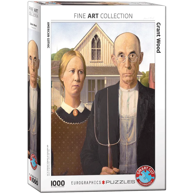 Puzzle 1000τμχ American Gothic by Grant Wood