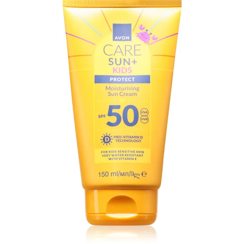 Avon Care Sun + Kids ενυδατική αντηλιακή κρέμα SPF 50 για παιδιά 150 ml