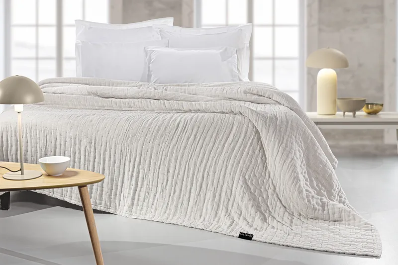 Κουβερλί Βαμβακερό King 270x250εκ. Must Linen-Sand Guy Laroche (Ύφασμα: Βαμβάκι 100%, Μέγεθος: King Size, Χρώμα: Sand) - Guy Laroche - 5206480703331