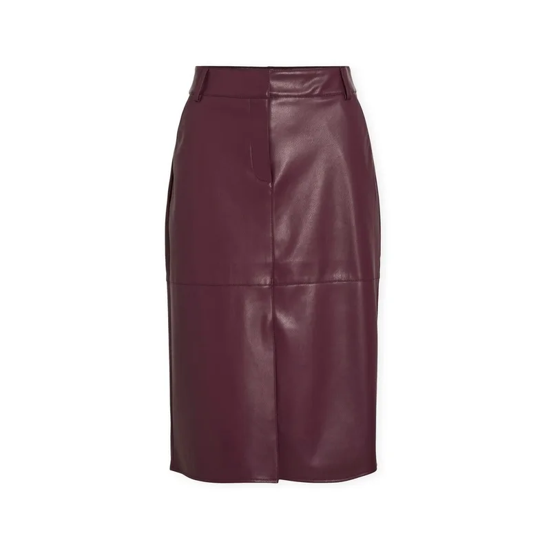 Μίντι φούστες Vila Noos Dagmar Midi Skirt - Fig