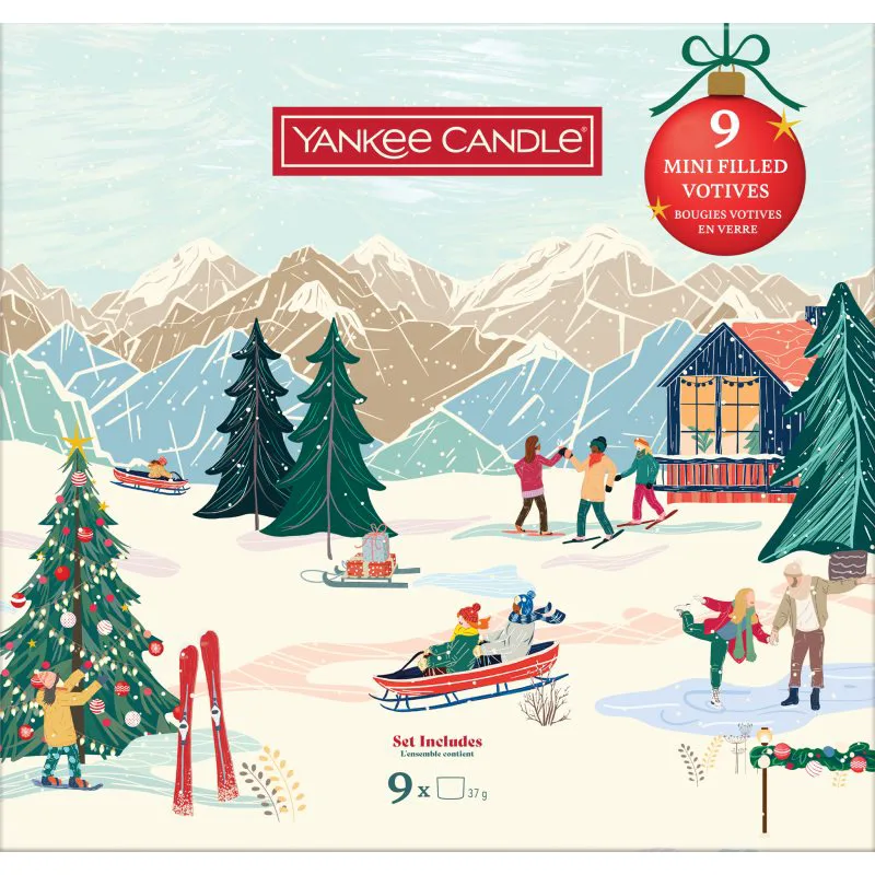 Yankee Candle Christmas Collection 9 Votive Candles σετ δώρου