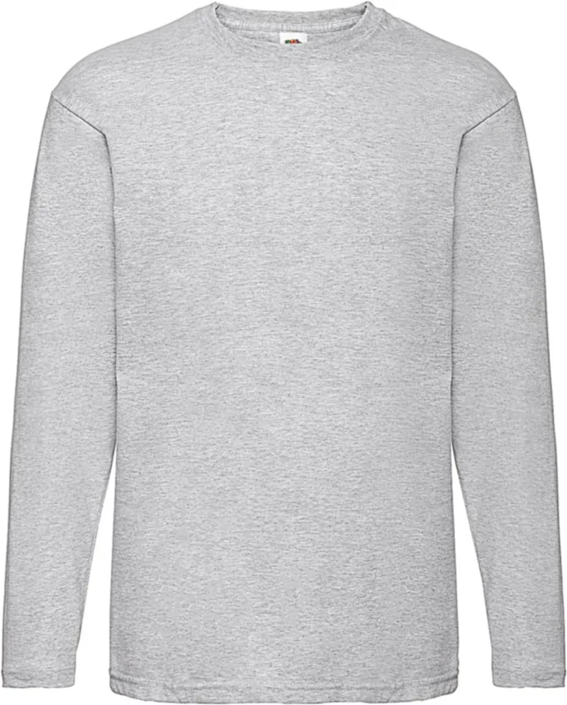Μακρυμάνικο T-Shirt Valueweight Fruit of the Loom 61-038-0 Heather Grey
