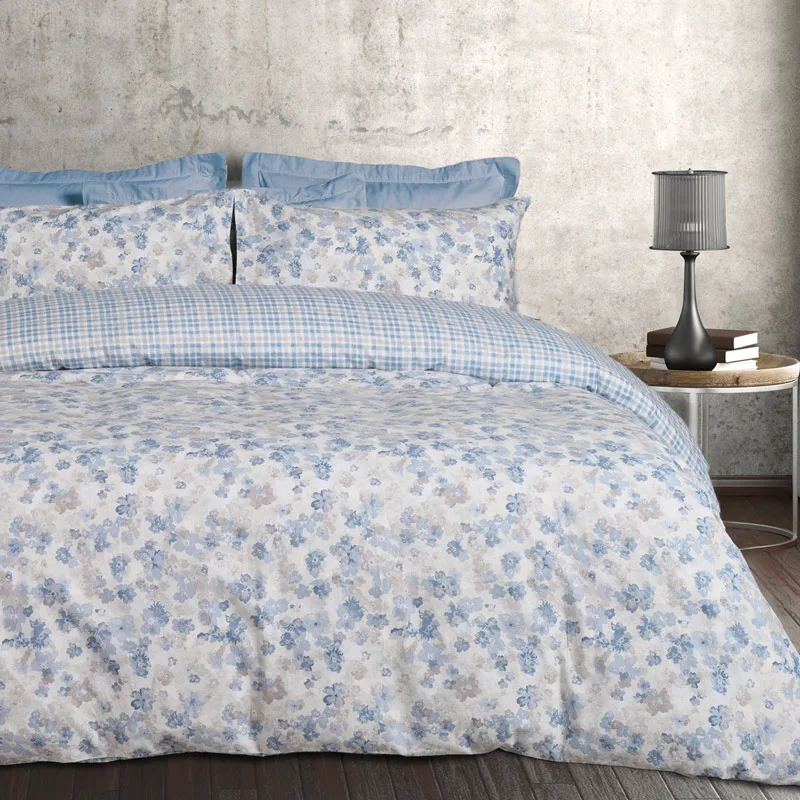 Φανελένια Σεντόνια Μονά Σετ Das Home Happy 9637 Blue 170x260