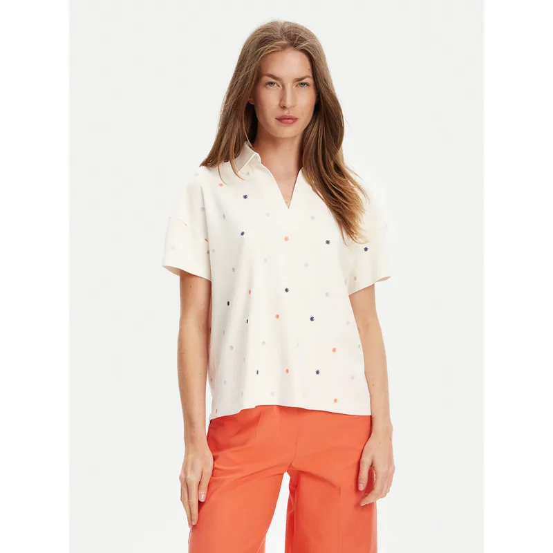 United Colors Of Benetton Polo 36QJD300X Μπεζ Regular Fit