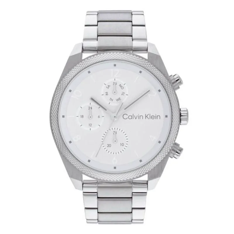 CALVIN KLEIN Impact Silver Stainless Steel Bracelet 25200356