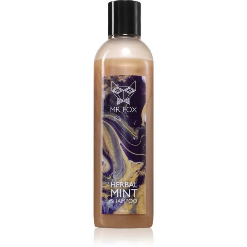 MR FOX Herbal Mint Shampoo φυτικό σαμπουάν για άντρες 250 ml