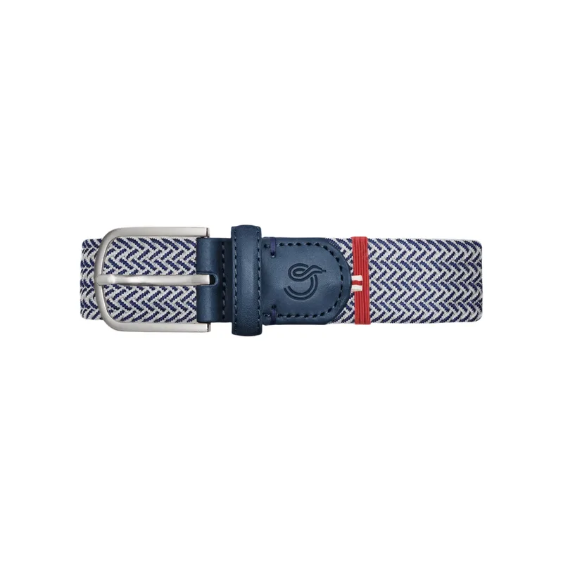 La Boucle Ανδρική Ζώνη Πλεκτή Stockholm B21-210180 White-Blue