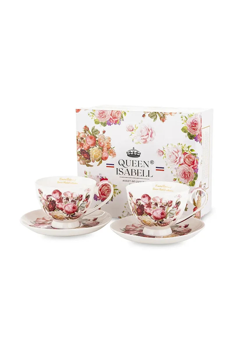 Σετ φλιτζανιών με πιατάκια για 2 άτομα home & lifestyle 250 ml
