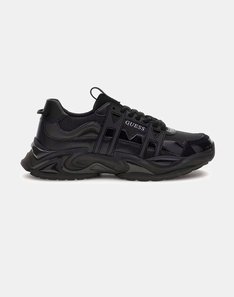 GUESS BELLU ΠΑΠΟΥΤΣΙ ΑΝΔΡΙΚΟ FMFUNOELL12-BLACK TotalBlack