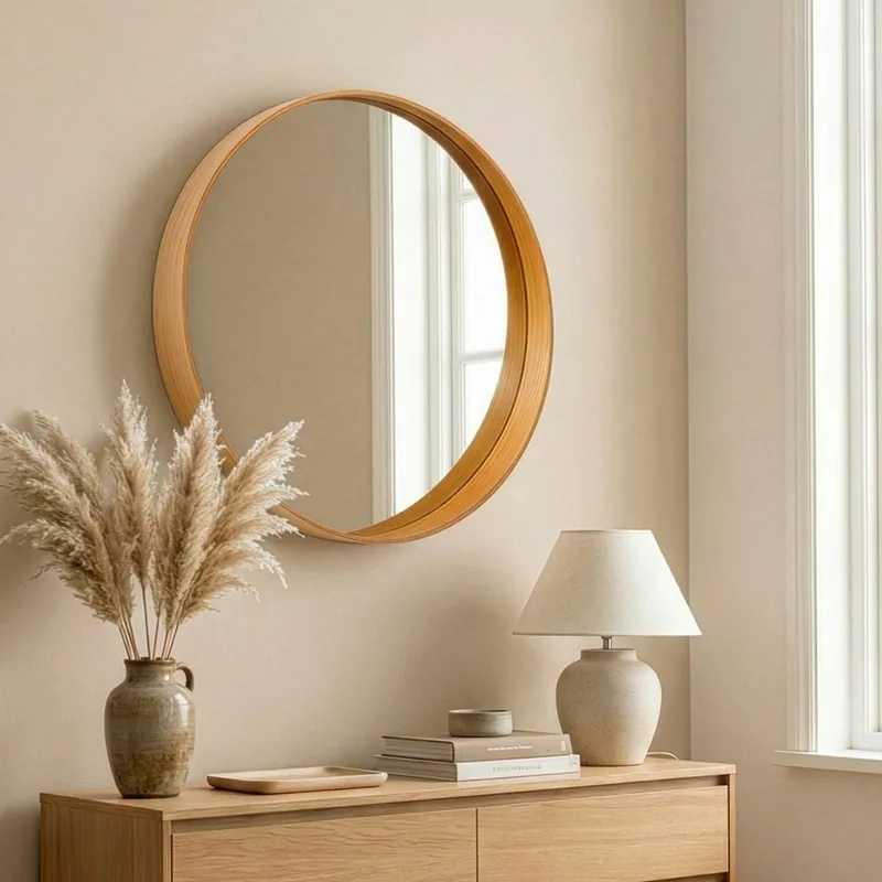 Καθρέπτης Bias 60 - Oak 643Mrl1302 (60x60 cm)