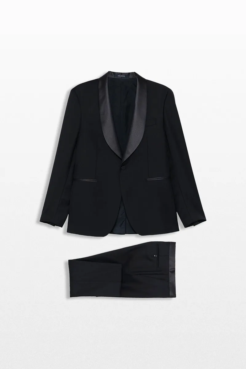 TAGLIATORE Ανδρικό Μπλε Shawl Lapel Tuxedo Suit