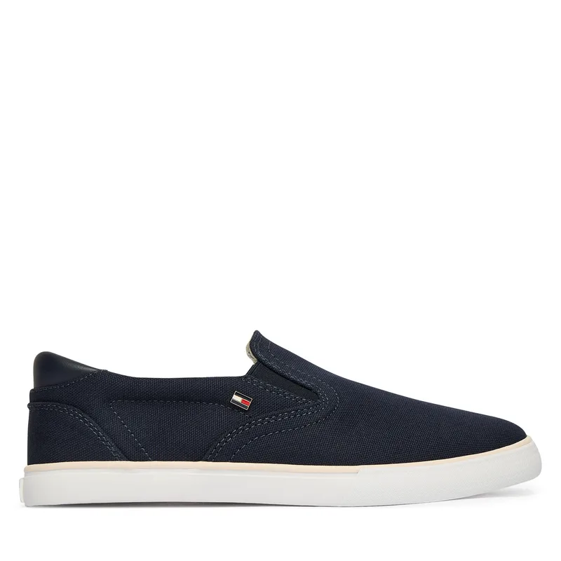 Πάνινα παπούτσια Tommy Hilfiger Th Low Profile Slip On FW0FW09103 Σκούρο μπλε