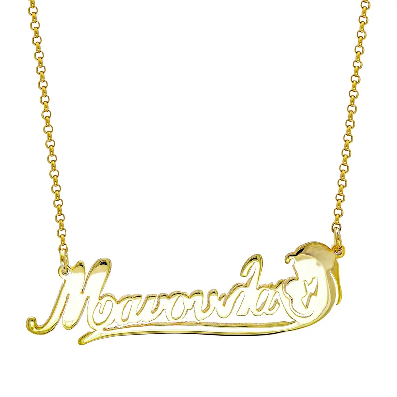 Κολιέ Μανούλα από Επιχρυσωμένο Ασήμι KL3086