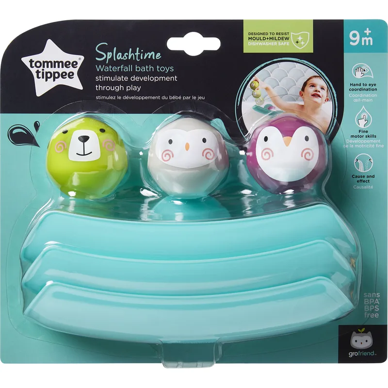 Tommee Tippee Splashtime Waterfall Bath Toys Κωδ 491010 Εκπαιδευτικά Παιχνίδια Μπάνιου σε Νεροτσουλήθρα 9m+, 1 Τεμάχιο