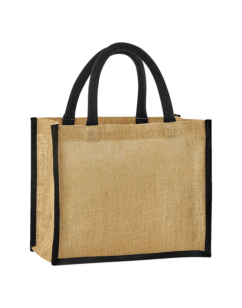 Midi Tote Jute Westford Mill W473 Natural/Black