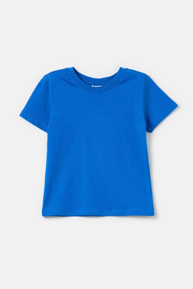 OVS βρεφικό μονόχρωμο T-shirt - 002045046 Μπλε
