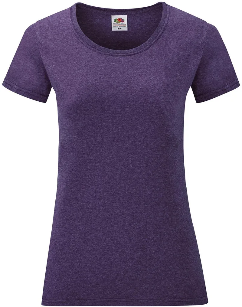 Lady-Fit Valueweight T Fruit of the Loom 61-372-0 Heather Purple