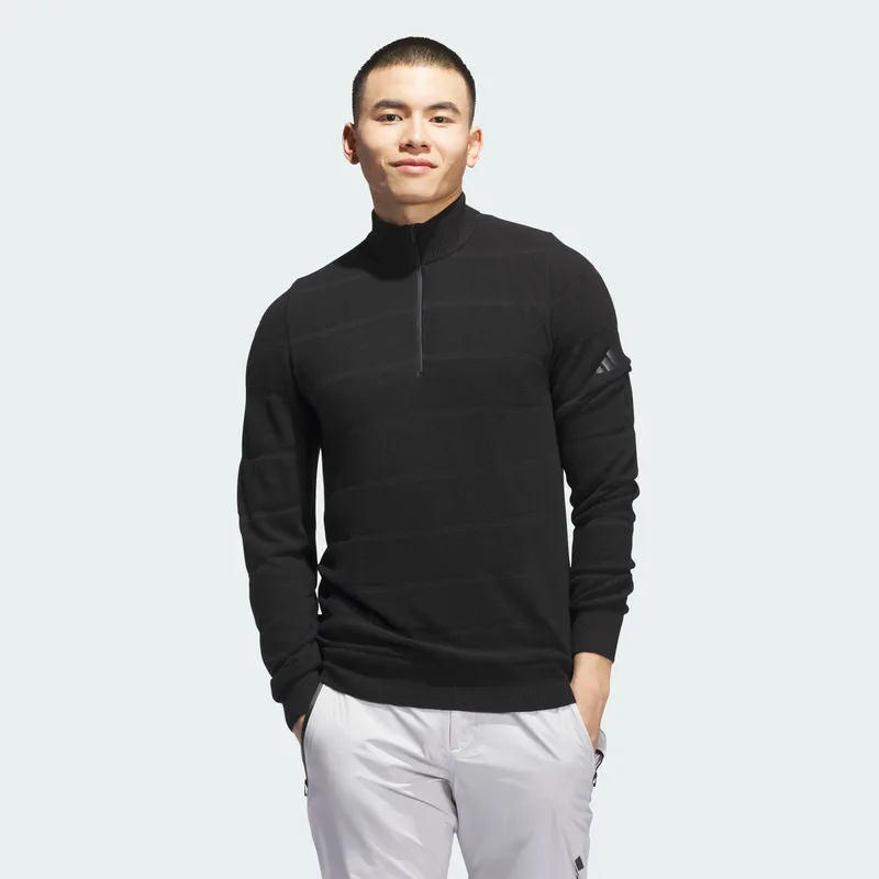 adidas M Ultimate365 Tour Wind Knit Quarter-Zip (9000263673_1469)