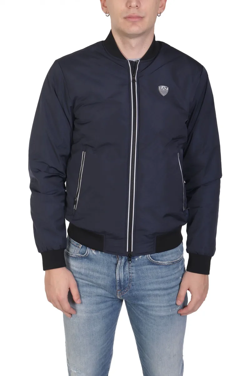 ARMANI 7 ΜΠΟΥΦΑΝ BOMBER LOGO ΜΠΛΕ