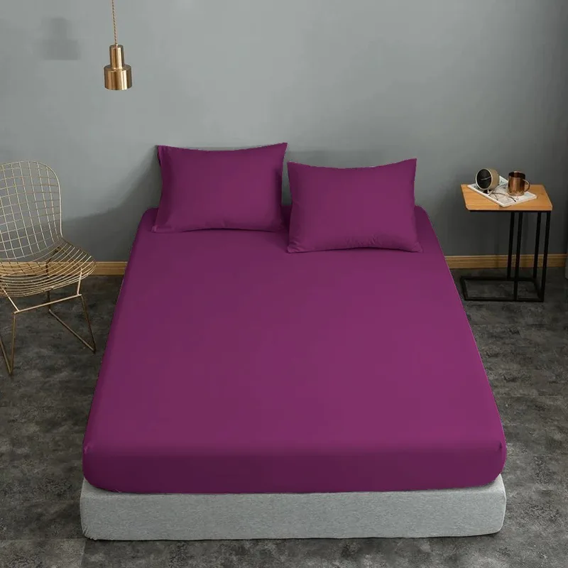 Σεντόνι ΚΟΜΒΟΣ Μωβ μονόχρωμο Υπέρδιπλο 220x240