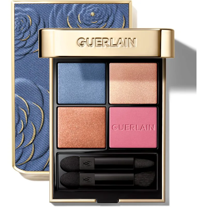 GUERLAIN Blooming Denim Ombres G Παλέτα σκιών για τα μάτια Περιορισμένη έκδοση 396 Denim Blossom 6 γρ