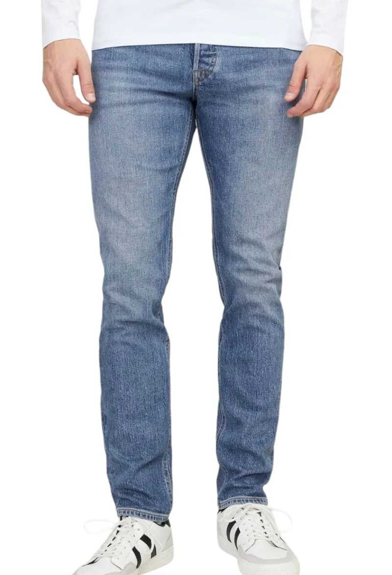 Παντελόνι Jean Jack & Jones Jjtim Jjoriginal Am 441 12249062-Blue Denim Ανδρικό