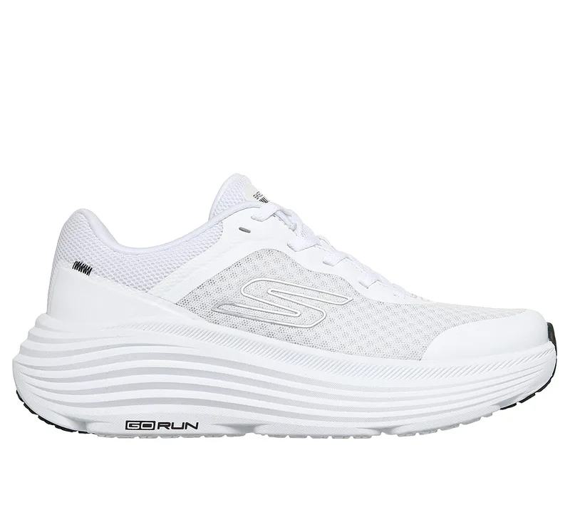 SKECHERS ΓΥΝΑΙΚΕΙΟ SNEAKER Engineered Mesh Lace Up 129470_WBK ΛΕΥΚΟ-ΜΑΥΡΟ
