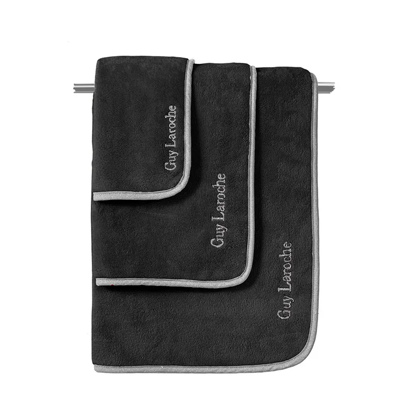 Πετσέτες Μπάνιου (Σετ 3 Τμχ) Guy Laroche New Comfy Black