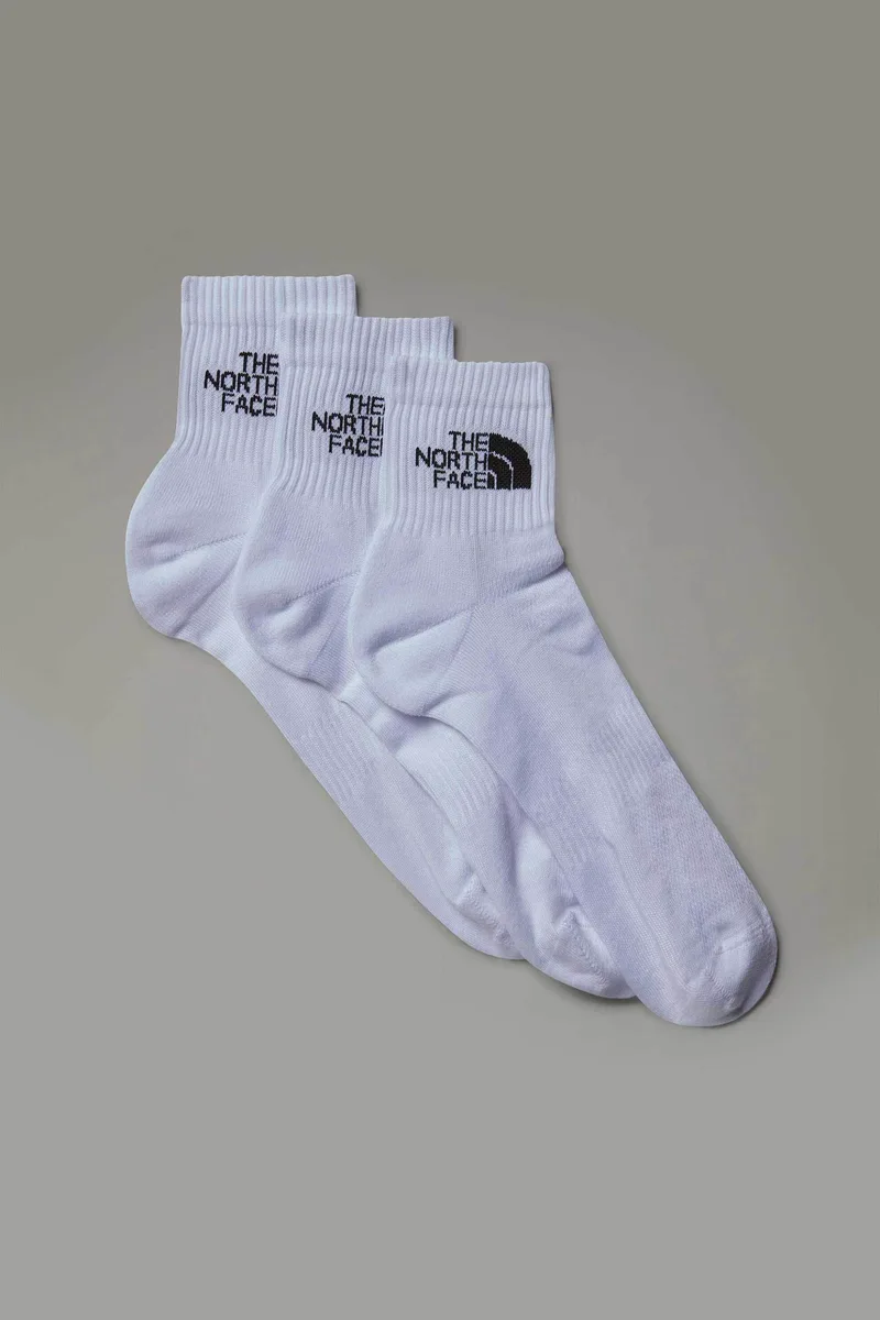 The North Face σετ unisex μακριές κάλτσες ribbed με λογότυπο "Multi Sport Cushion" (3 ζευγάρια) - NF0A882GFN41 Λευκό