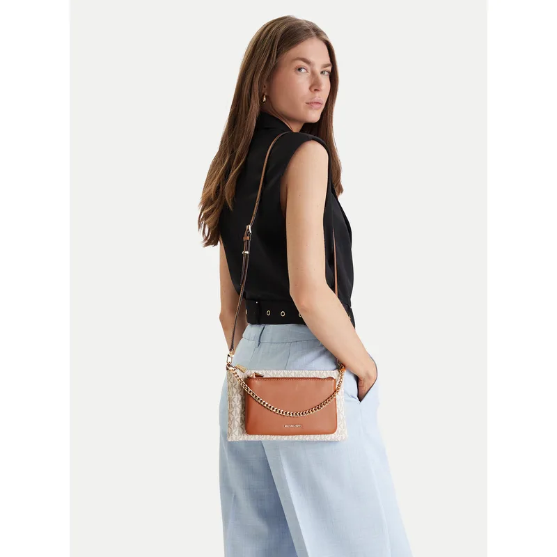 Τσάντα MICHAEL Michael Kors Jet Set 32F5GJ6C8B Εκρού