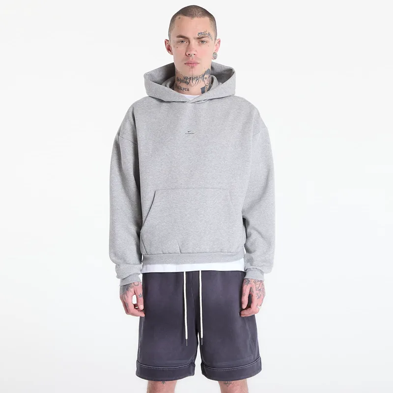 Φούτερ Nike Standard Issue Men's Therma-FIT Brushed Basketball Pullover Hoodie Dk Grey Heather/ Black S