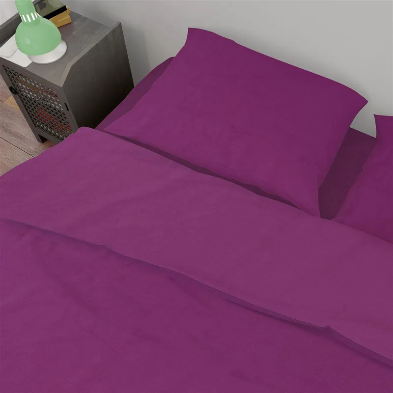 Σεντόνι Μεμονωμένο Βαμβακερό King 240x270εκ. Solid 501 Dark Magenta DimCol (Ύφασμα: Βαμβάκι 100%, Τύπος κατωσέντονου: Χωρίς Λάστιχο, Χρώμα: Magenta, Μέγεθος: King Size) - DimCol - 33122025001