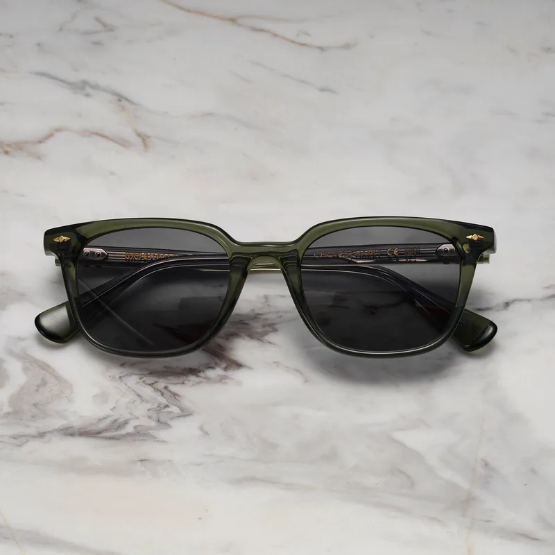 HARRY Polarized Sunglasses | Green | Gray Shades | Explicit Poets Sunglasses