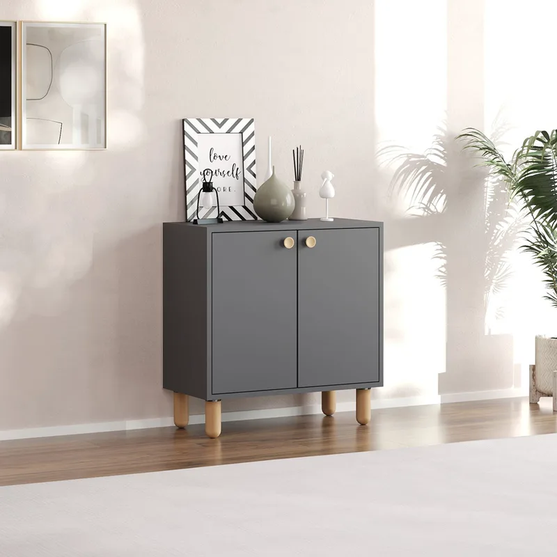 Ντουλάπι Πολλαπλών Χρήσεων Lina - Anthracite 327Ods1503 (72x73x36 cm)