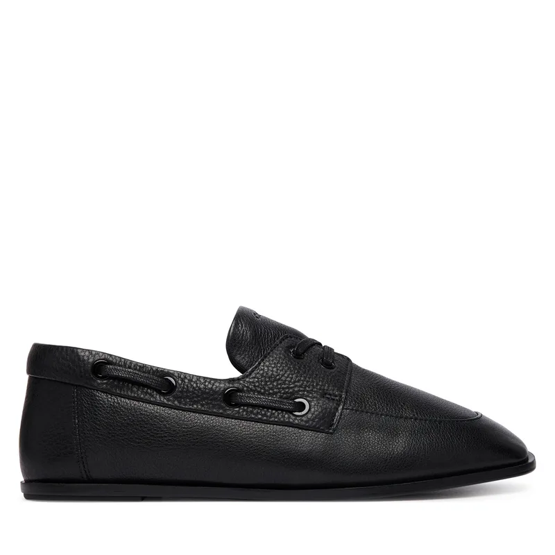 Κλειστά παπούτσια Calvin Klein Ess Boatshoe Lth HW0HW03116 Μαύρο