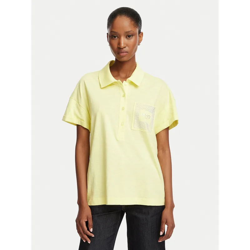 Liu Jo Polo TA6159 JS870 Κίτρινο Regular Fit