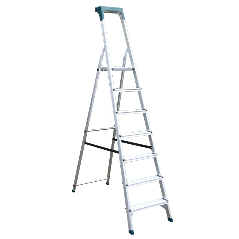 BORMANN Pro BHL9015 Σκάλα Αλουμινίου 6+1 Σκαλιά Με Θήκη Εργαλείων 044789