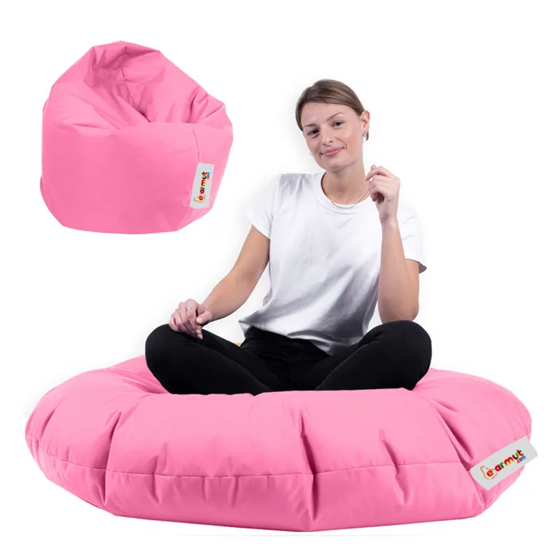 Πουφ Πολυθρόνα Κήπου Iyzi 100 Cushion Pouf - Ροζ 248Frn1291 (Φ100x100)