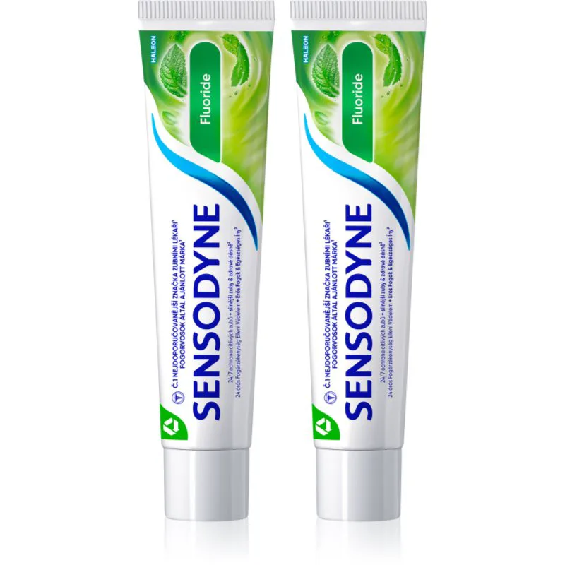 Sensodyne Fluoride οδοντόκρεμα για ευαίσθητα δόντια 2x75 ml