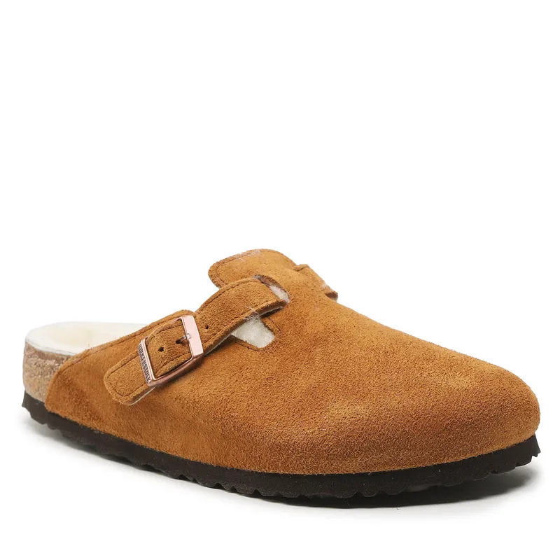 Παντόφλες Σπιτιού Birkenstock Boston 1001140 Καφέ